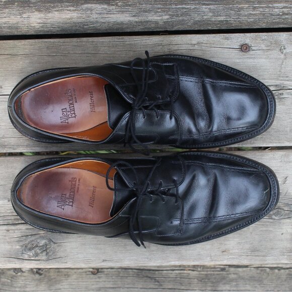 GUC, Allen Edmonds 'Hillcrest' Black Leather Derby, Men's 9.5 D, Made in USA - Picture 9 of 14